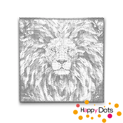 DOT Painting Lion Head 02