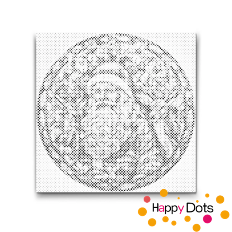 DOT Painting Santa Claus