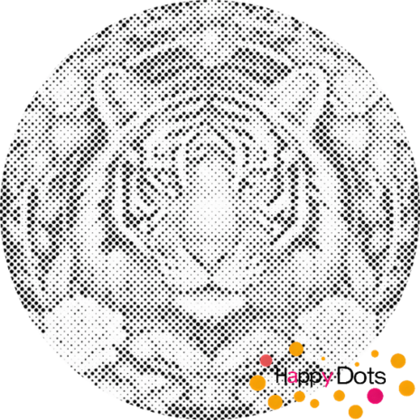 DOT Painting Art Nouveau - Tiger