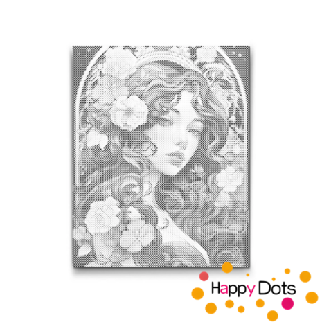 DOT Painting Art Nouveau - Dame 02