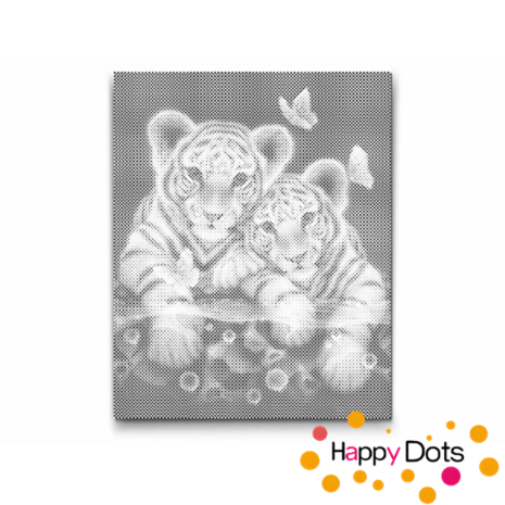 DOT Painting Petits tigres