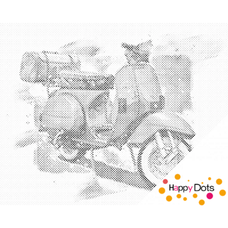 DOT Painting Vespa