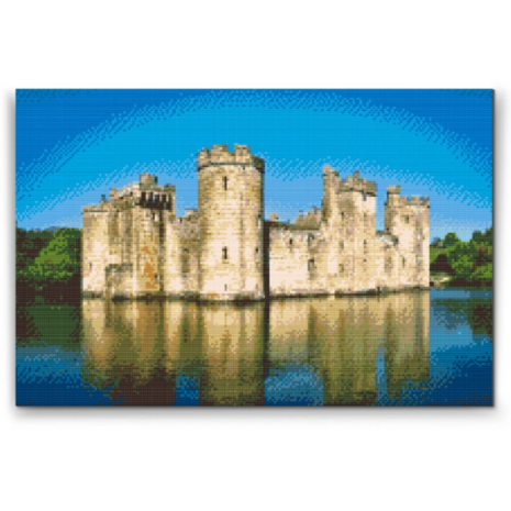 Diamond Painting Bodiam Waterkasteel