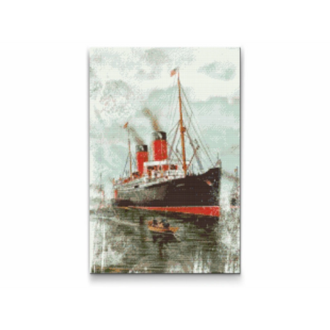 Diamond Painting Dampfschiff