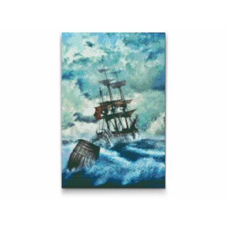 Diamond Painting Bateau dans la Temp&ecirc;te