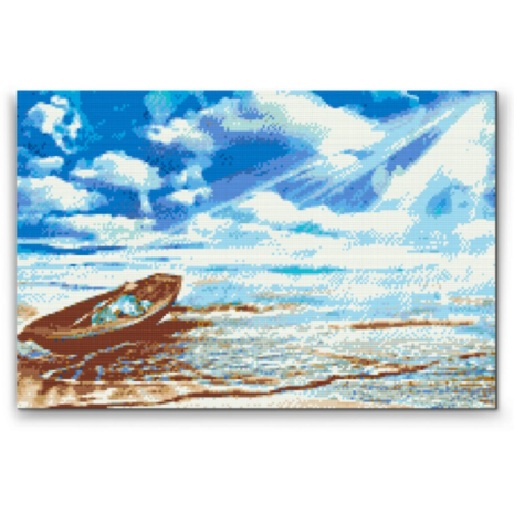 Diamond Painting Bateau sur la Plage