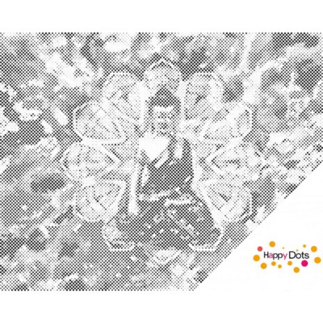 DOT Painting Buddha Mandala