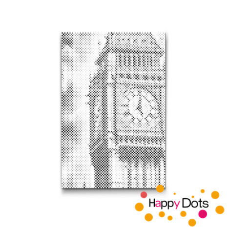 DOT Painting Big Ben closeup