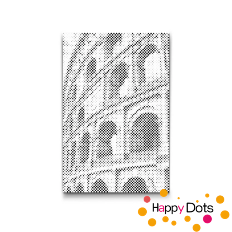 DOT Painting Colosseum closeup