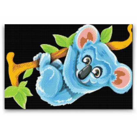 Diamond Painting Blauer Koala