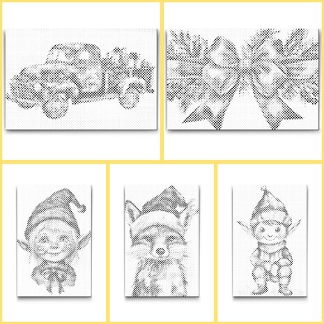 DOT Painting Coloring Book Christmas