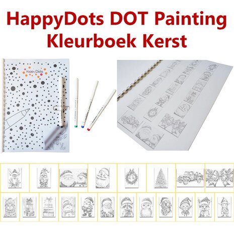 DOT Painting Kleurboek Kerst