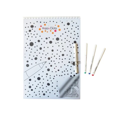 DOT Painting Livre de Coloriage Grand Dames Rondes A3 (30x40cm)