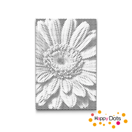 DOT Painting Gerbera Nahaufnahme