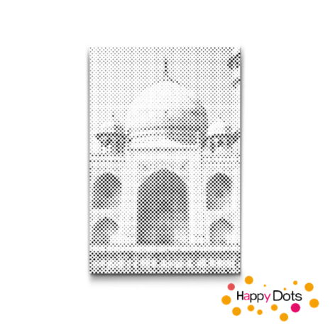 DOT Painting Taj Mahal closeup