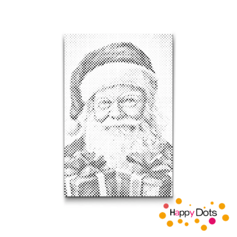 DOT Painting Santa Claus with presents