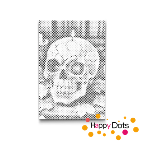 DOT Painting Halloween - Skull Candle