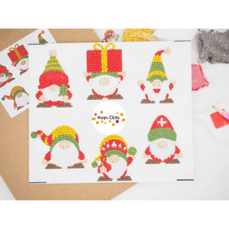 Diamond Painting Stickers - Christmas Gnomes