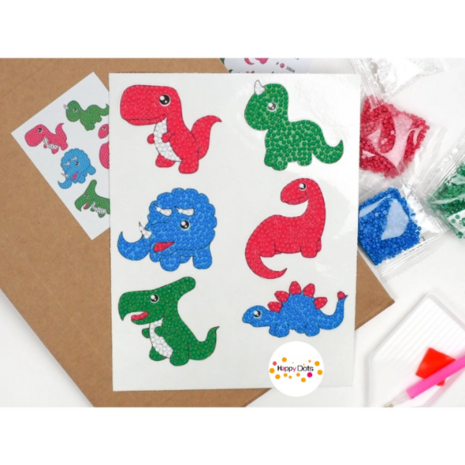 Diamond Painting Stickers - Dinosaur