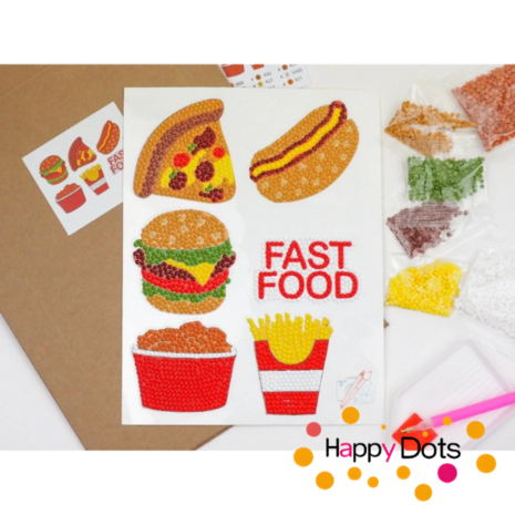 Diamond Painting Stickers - Fast Food