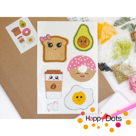 Diamond Painting Stickers - Breakfast