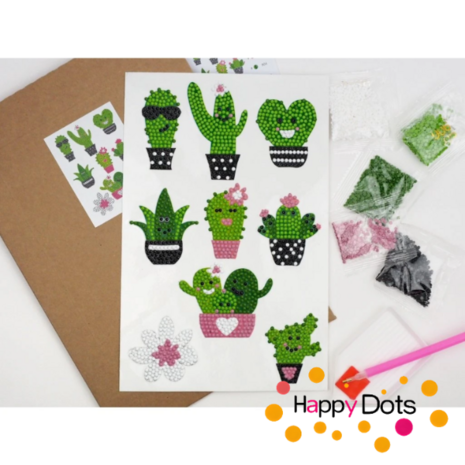 Diamond Painting Stickers - Cactus