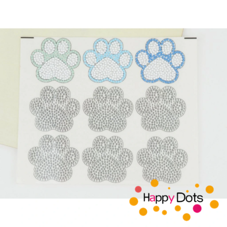 Diamond Painting Stickers - Paw Prints