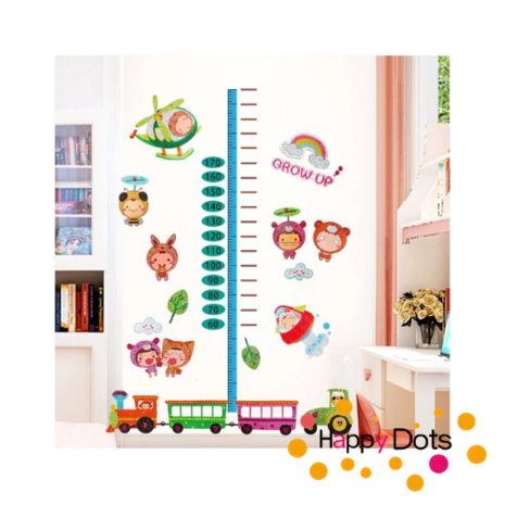 Diamond Painting Height Chart Wall Sticker - Train