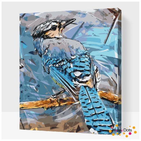 Painting by numbers Blue Jay