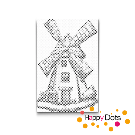 DOT Painting Typical Dutch - Windmill 02