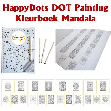 DOT Painting Kleurboek Mandala