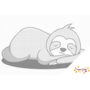 DOT Painting Sleeping Sloth