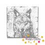 DOT Painting Stoere Wolf