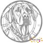 DOT Painting Hund - Rhodesian Ridgeback