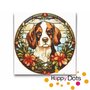 Diamond Painting Hond met bloemen