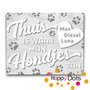 DOT Painting Gepersonaliseerd Hond (en) Bordje 001