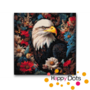 Diamond Painting Eagle among flowers