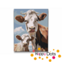 Painting by Numbers Brown Cows