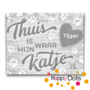 DOT Painting Gepersonaliseerd Kat (ten) Bordje 002