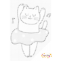 DOT Painting chaton ballerine (gratuit avec un achat de 50 euros)