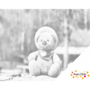 DOT Painting Teddy bear with hat