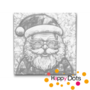 DOT Painting Portrait Santa Claus