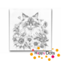 DOT Painting Chat avec tournesols - Ragdoll