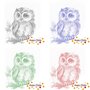 DOT Painting Cute Owl