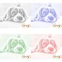 DOT Painting Chien mignon