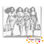 DOT Painting plump ladies 06 - shopping