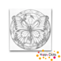 DOT Painting Papillon rond