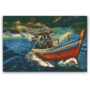 Diamond Painting Fisherman's Boat in the Storm