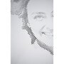 DOT Painting of your own photo on a heart-shaped canvas