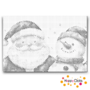 DOT Painting Kerstman met sneeuwpop